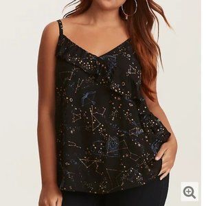 Torrid Black Zodiac Tank Top 2X